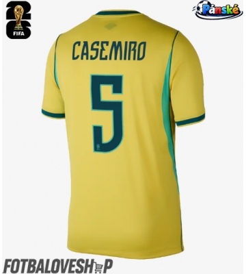 Brazílie Casemiro #5 Domácí Dres MS 2026 Krátký Rukáv